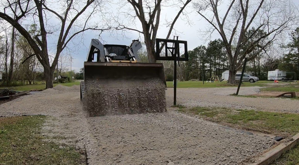 crushed concrete driveway